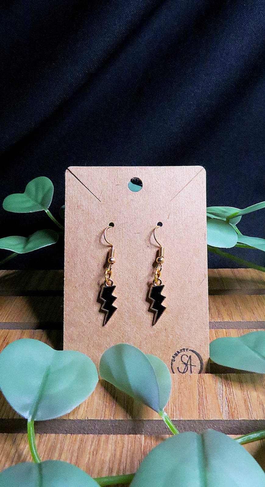 Earrings lightning bolt